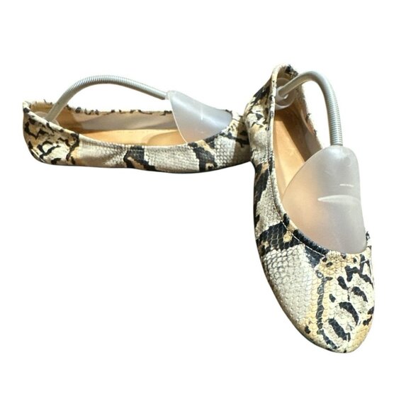 Tieks Ballet Flats Women Size 13 Sand Snake Soft Full Grain Leather Foldable - Picture 1 of 8